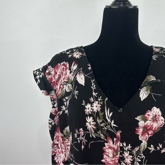 BLACK TAPE Floral Tank Top With Back Detail XL - Picture 2 of 3